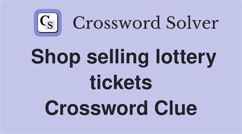 Lottery or raffle Crossword Clue: 1 Answer with 7 Letters.